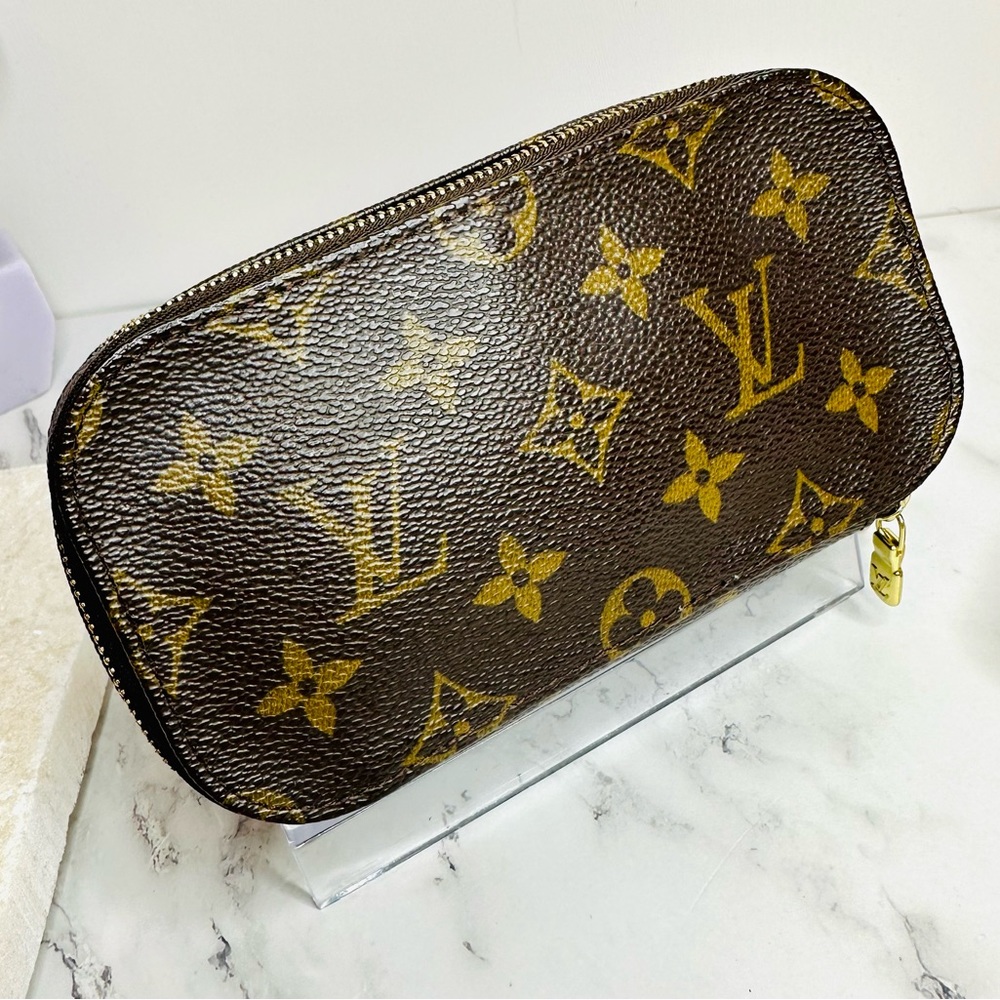 EUC Vintage Louis Vuitton Monogram Trousse Brush PM Cosmetic Pouch - Picture 4 of 17